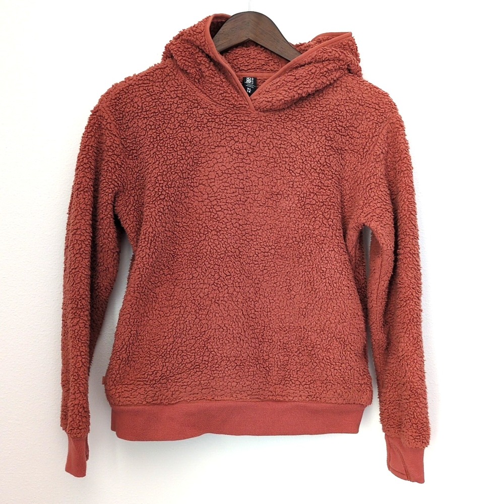 Athleta Girls So Snug Sherpa Hoodie 2.0 Rust Color Girls Size XL